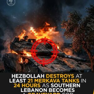 Hezbollah Destroys 21 Israeli Merkava Tanks in 24 Hours — Southern Lebanon Turns Into Armor Graveyard
