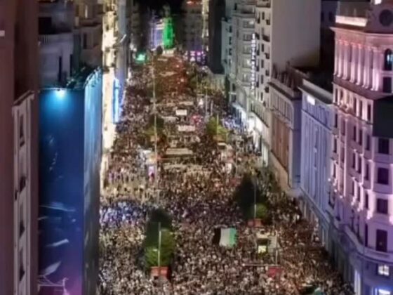 Hundreds of Thousands Rally Across Spain for Peace, Calling to End Wars in Iran and Gaza