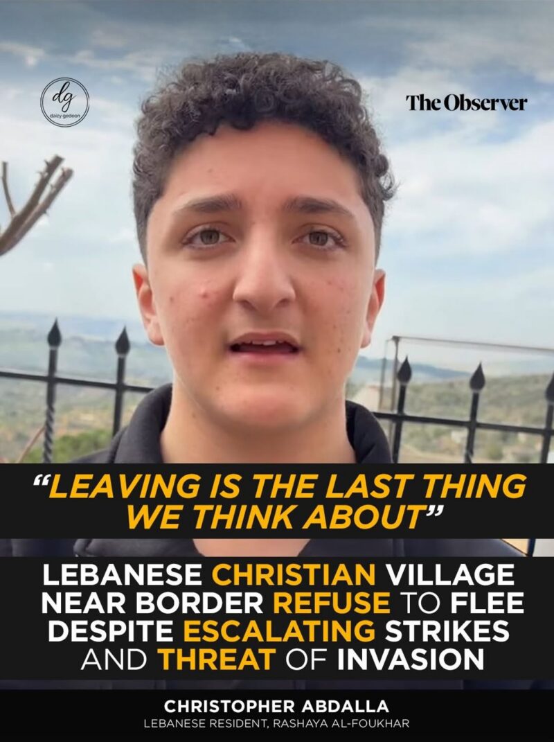 “Leaving Is the Last Thing We Think About”: Lebanese Border Village Defies Strikes and Invasion Threat