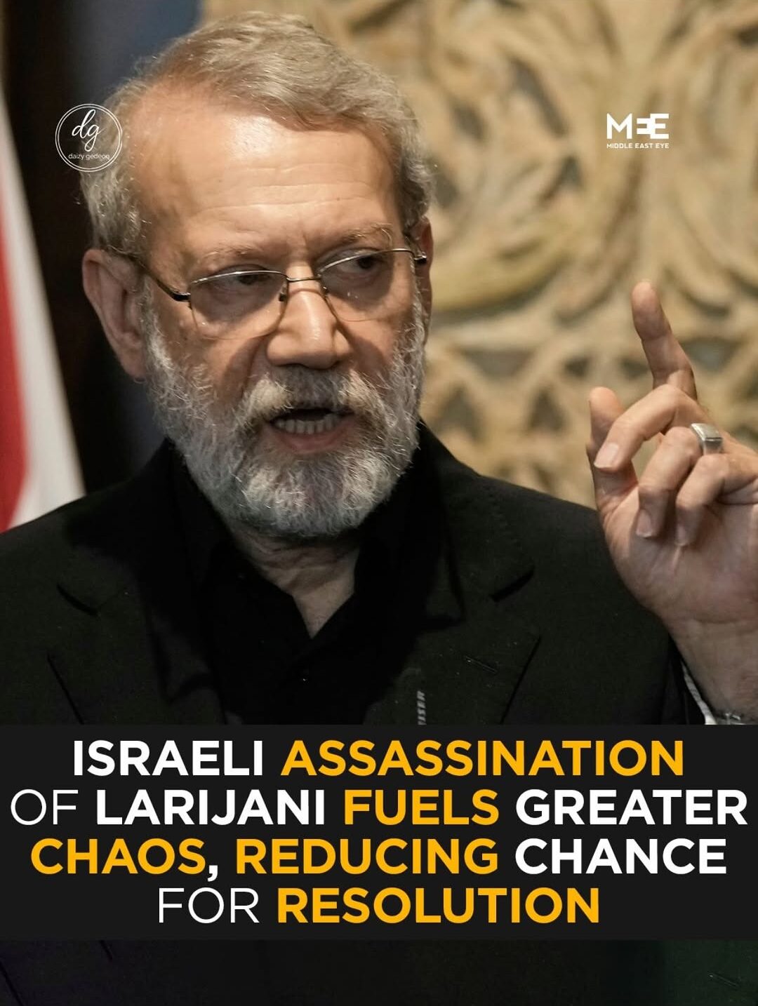 Middle East Eye: Larijani Assassination by Israel Sparks Greater Chaos Across Region
