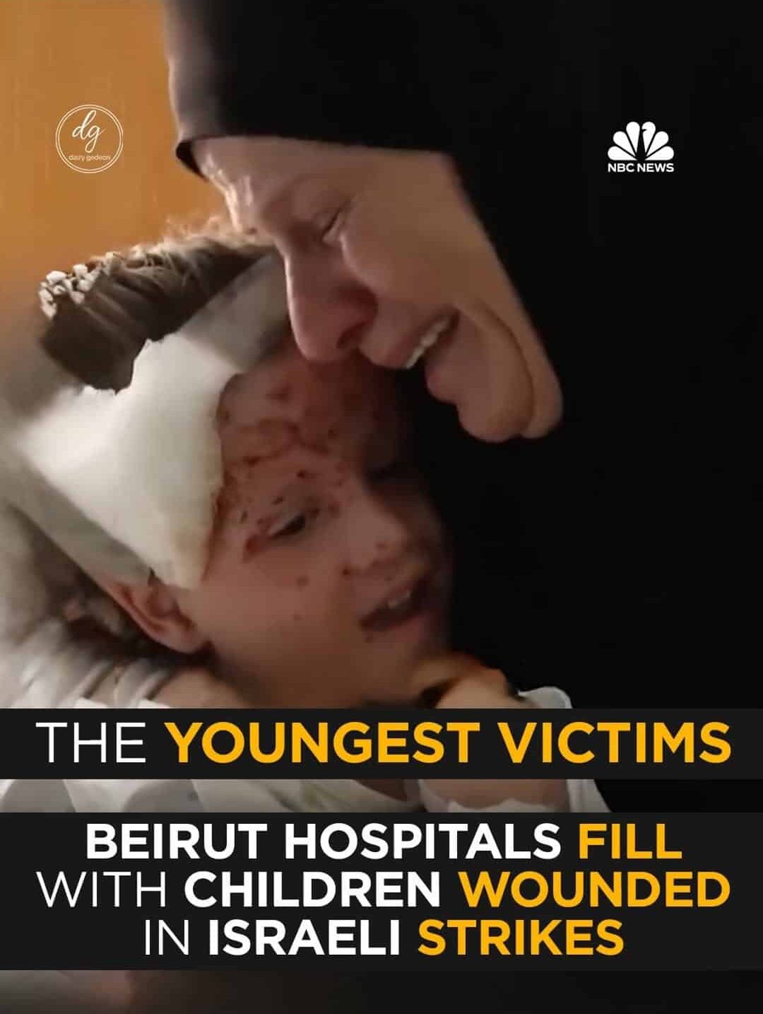 NBC News: Beirut Hospitals Fill With Children Wounded in Israeli Strikes