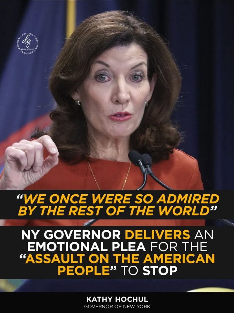 New York Governor Kathy Hochul Issues Emotional Call to End “Assault on the American People”