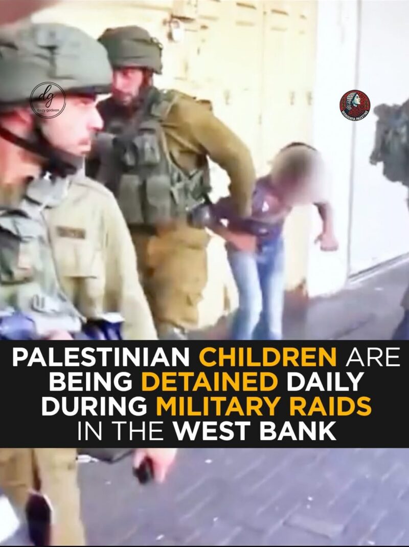 Palestinian Children Reportedly Detained Daily During Israeli Military Raids in the West Bank