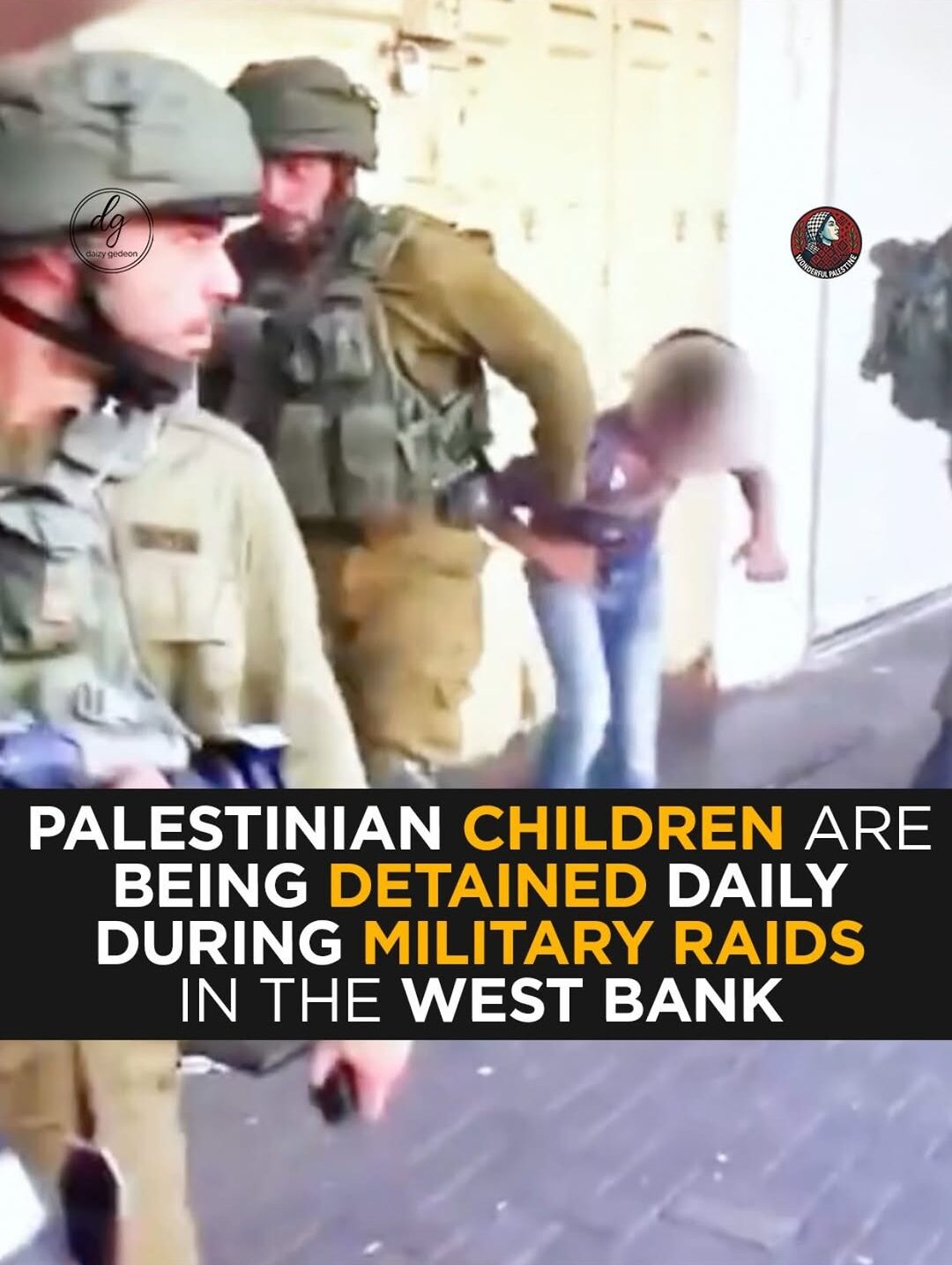 Palestinian Children Reportedly Detained Daily During Israeli Military Raids in the West Bank