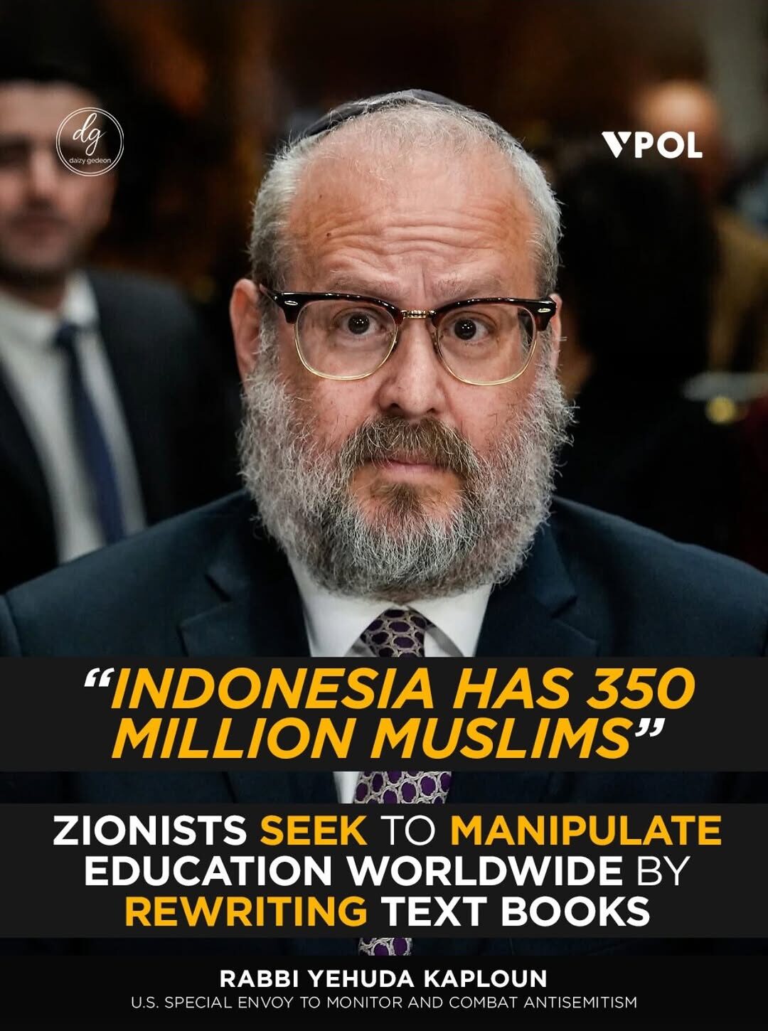 Rabbi Yehuda Kaploun Warns of Global Efforts to Rewrite Textbooks Amid Antisemitism Concerns