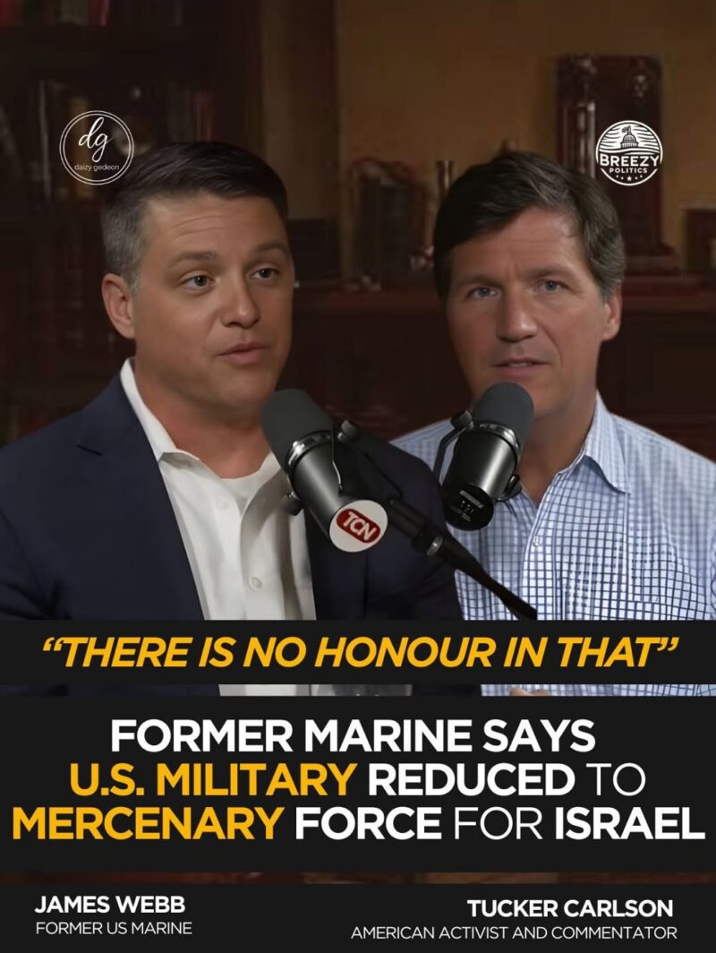 “There Is No Honour in That”: Former Marine Says U.S. Military ‘Mercenary Force’ in Israel Debate