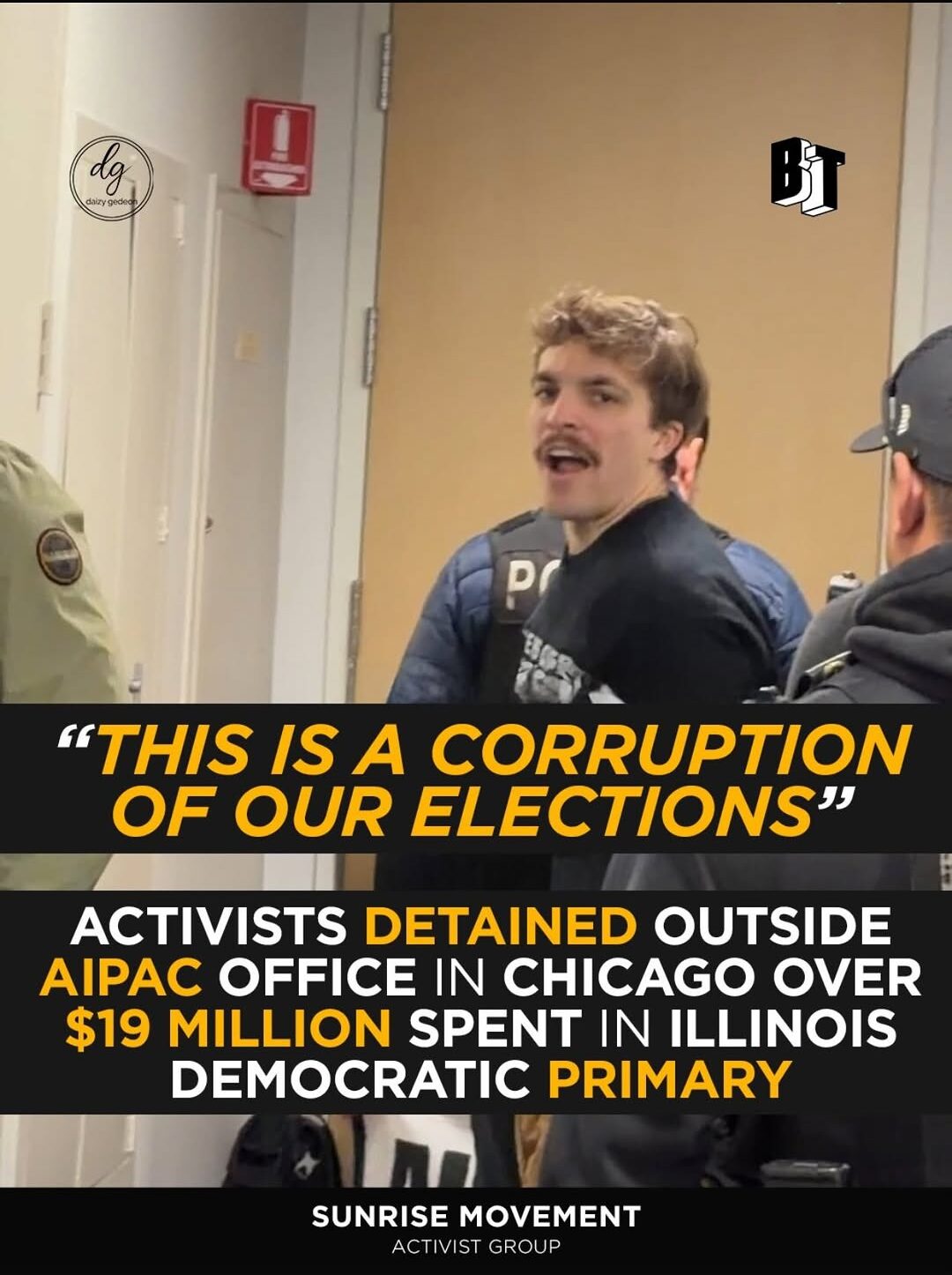 “This Is a Corruption of Our Elections”: Activists Detained Outside AIPAC Office in Chicago
