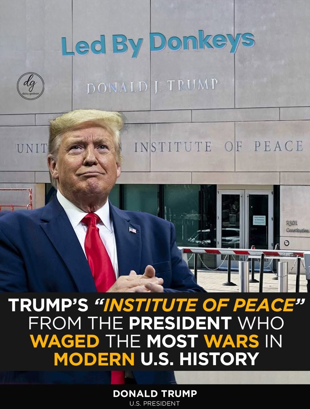 Trump Unveils “Institute of Peace” — Critics Question His War Record