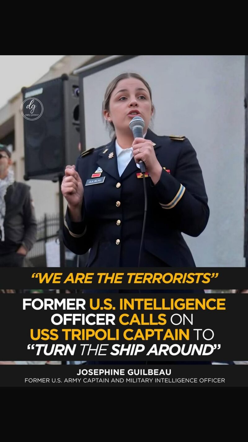 “We Are the Terrorists”: Josephine Guilbeau Calls on USS Tripoli Captain to “Turn the Ship Around”