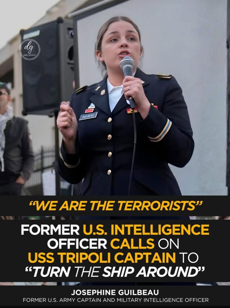 “We Are the Terrorists”: Josephine Guilbeau Calls on USS Tripoli Captain to “Turn the Ship Around”