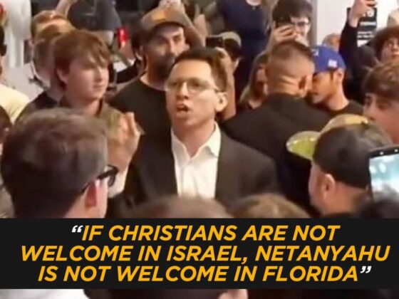 Florida Candidate Slams Israel: ‘If Christians Aren’t Welcome, Netanyahu Isn’t Welcome’