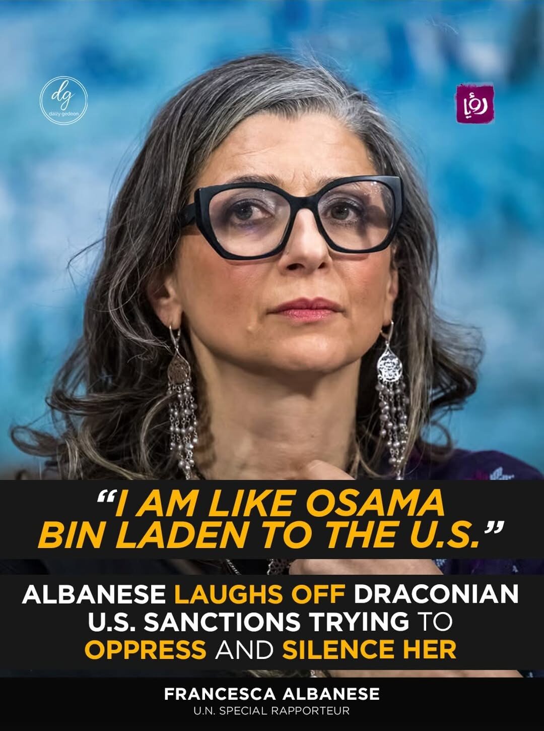 “I’m Treated Like Osama bin Laden” – Francesca Albanese Responds to U.S. Sanctions