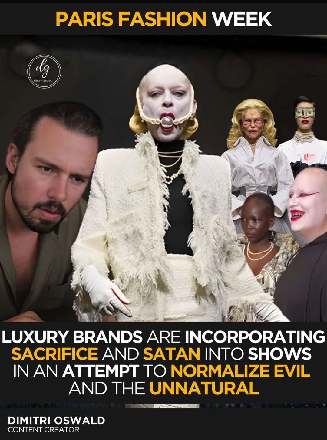 Paris Fashion Week Sparks Debate as Influencer Claims “Dark Themes” in Luxury Shows