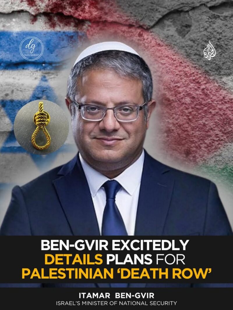 Itamar Ben-Gvir Outlines Controversial “Death Row” Proposal for Palestinians