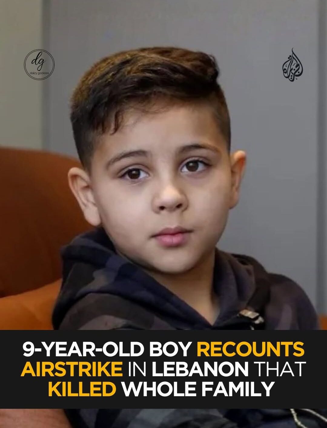 9-Year-Old Boy Describes Airstrike That Killed His Family in Lebanon