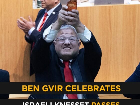 Ben Gvir Celebrates as Israeli Knesset Passes Death Penalty Bill for Palestinian Detainees