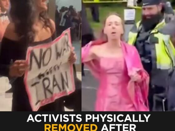 CODEPINK Activists Removed After Confronting Media Elites