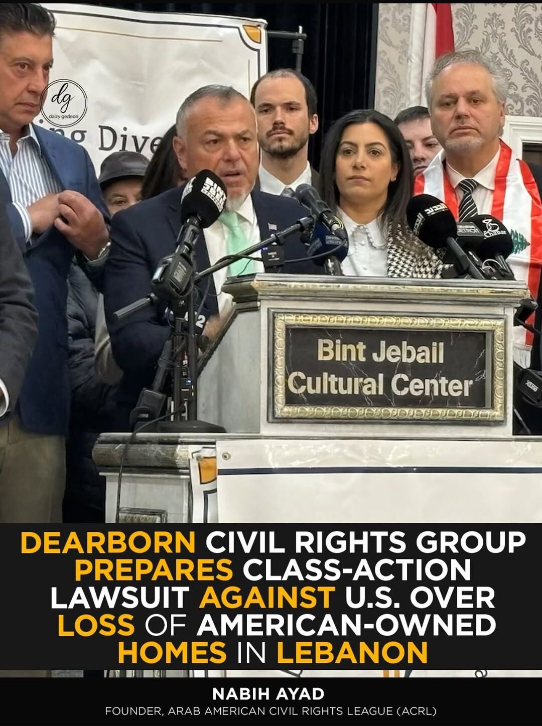 Dearborn Civil Rights Group Files Class-Action Lawsuit Against U.S. Over Destroyed American Homes in Lebanon