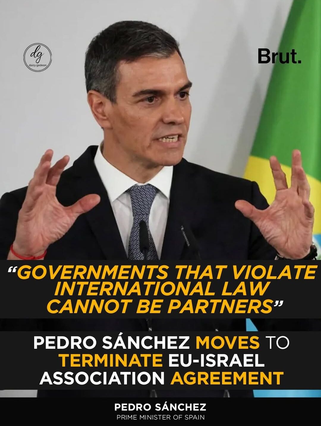 “Governments That Violate International Law Cannot Be Partners” — Spain’s PM Pedro Sánchez Moves Against EU-Israel Deal