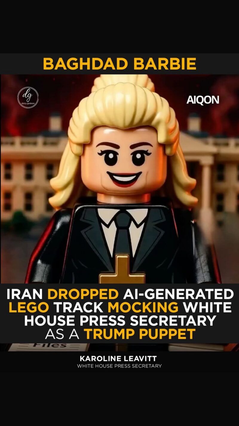 Iran Releases AI-Generated Lego Track Mocking Karoline Leavitt