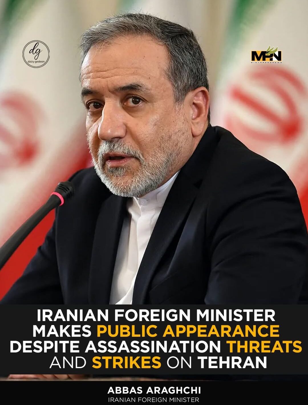 Iranian FM Abbas Araghchi Appears Publicly in Tehran Despite Threats and Ongoing Strikes