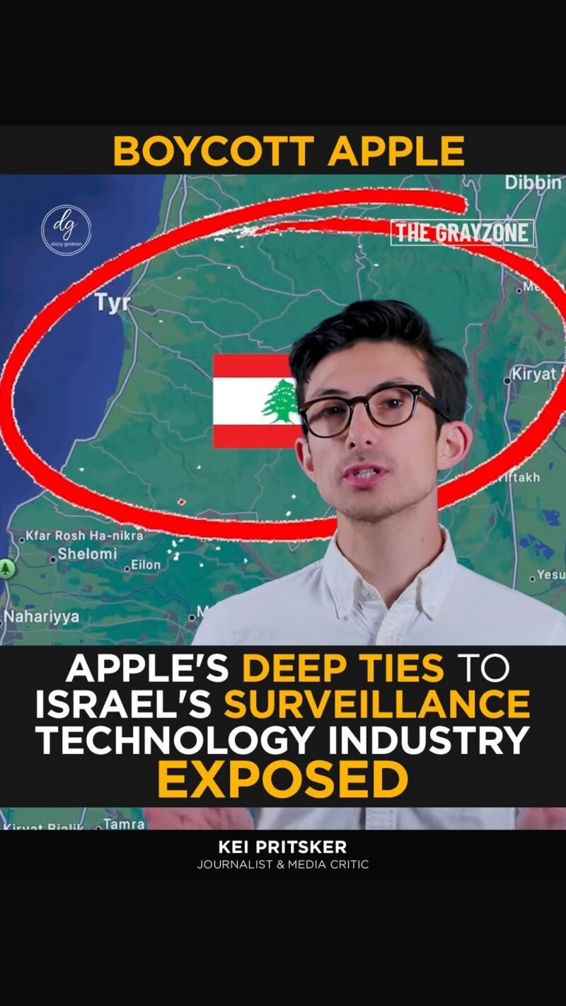 Kei Pritsker Alleges Apple Supply Chain Ties to Israeli Military Industry