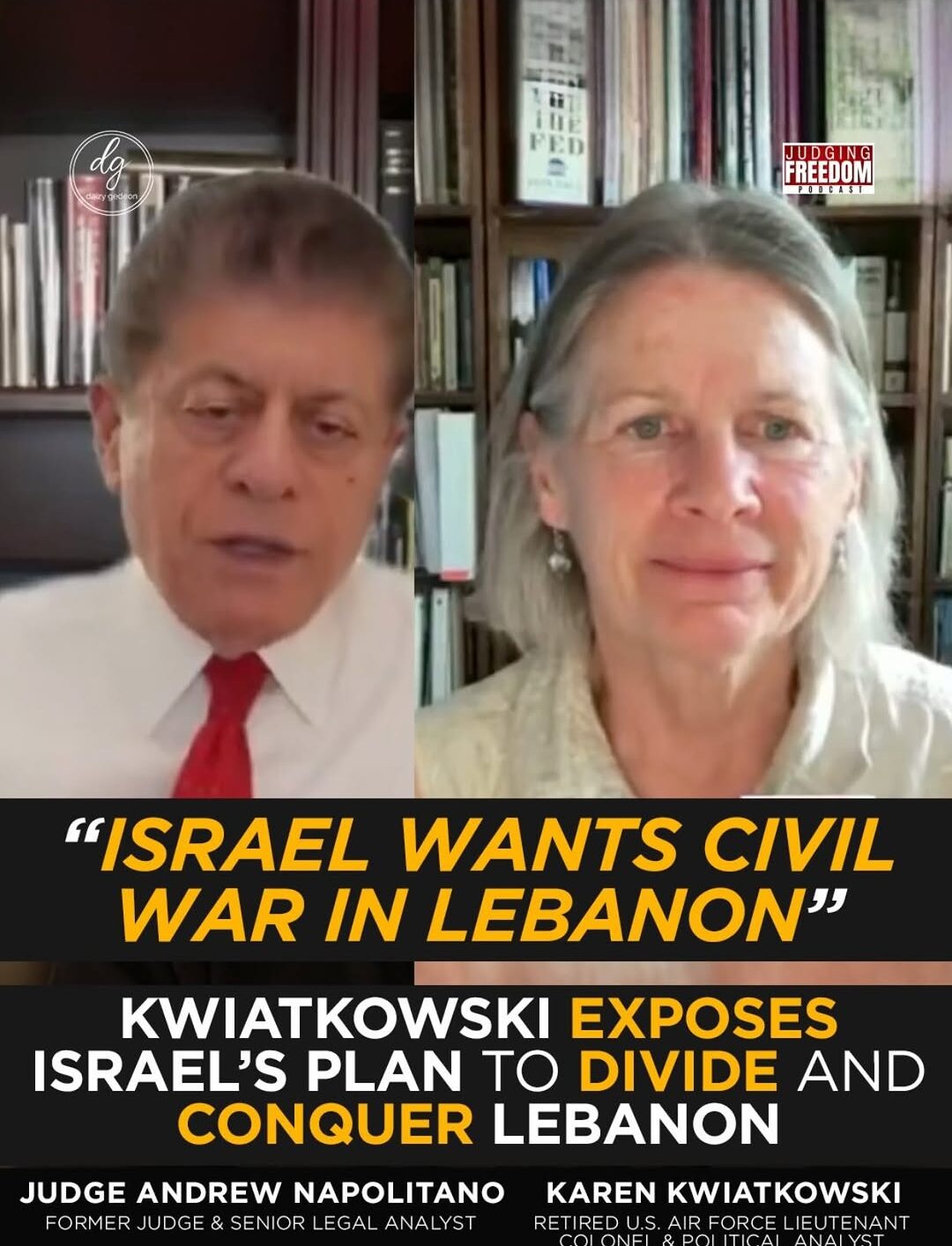 Kwiatkowski Says Israel Wants Civil War in Lebanon
