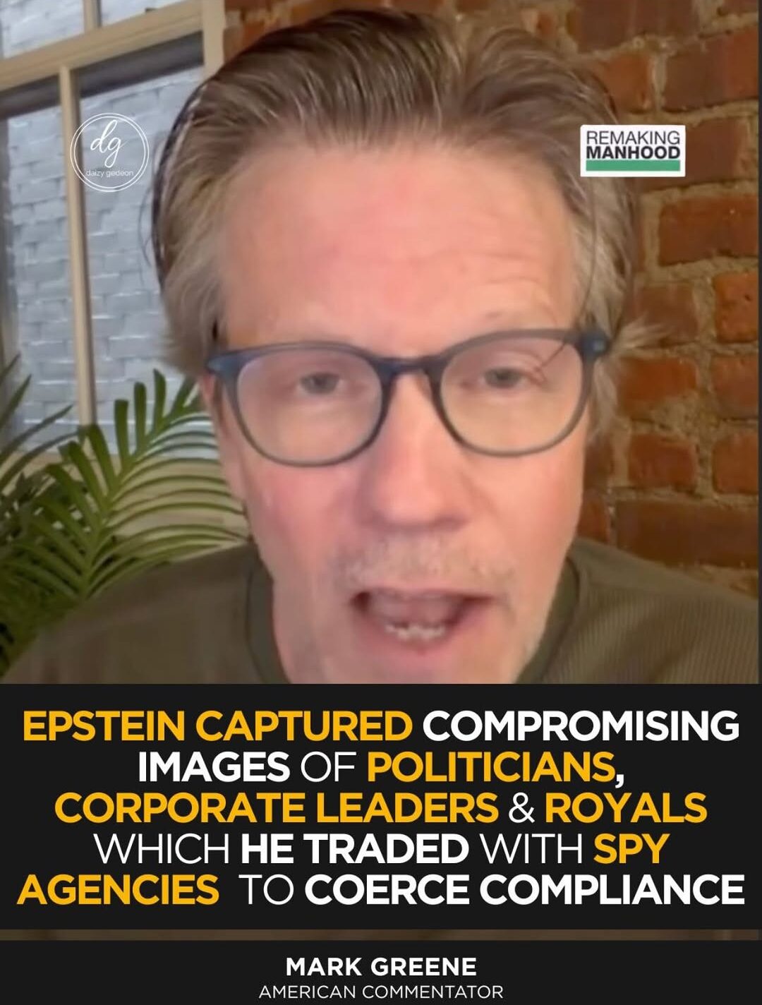 Mark S. Greene Revives Epstein-Israel Claims Amid Iran War Debate