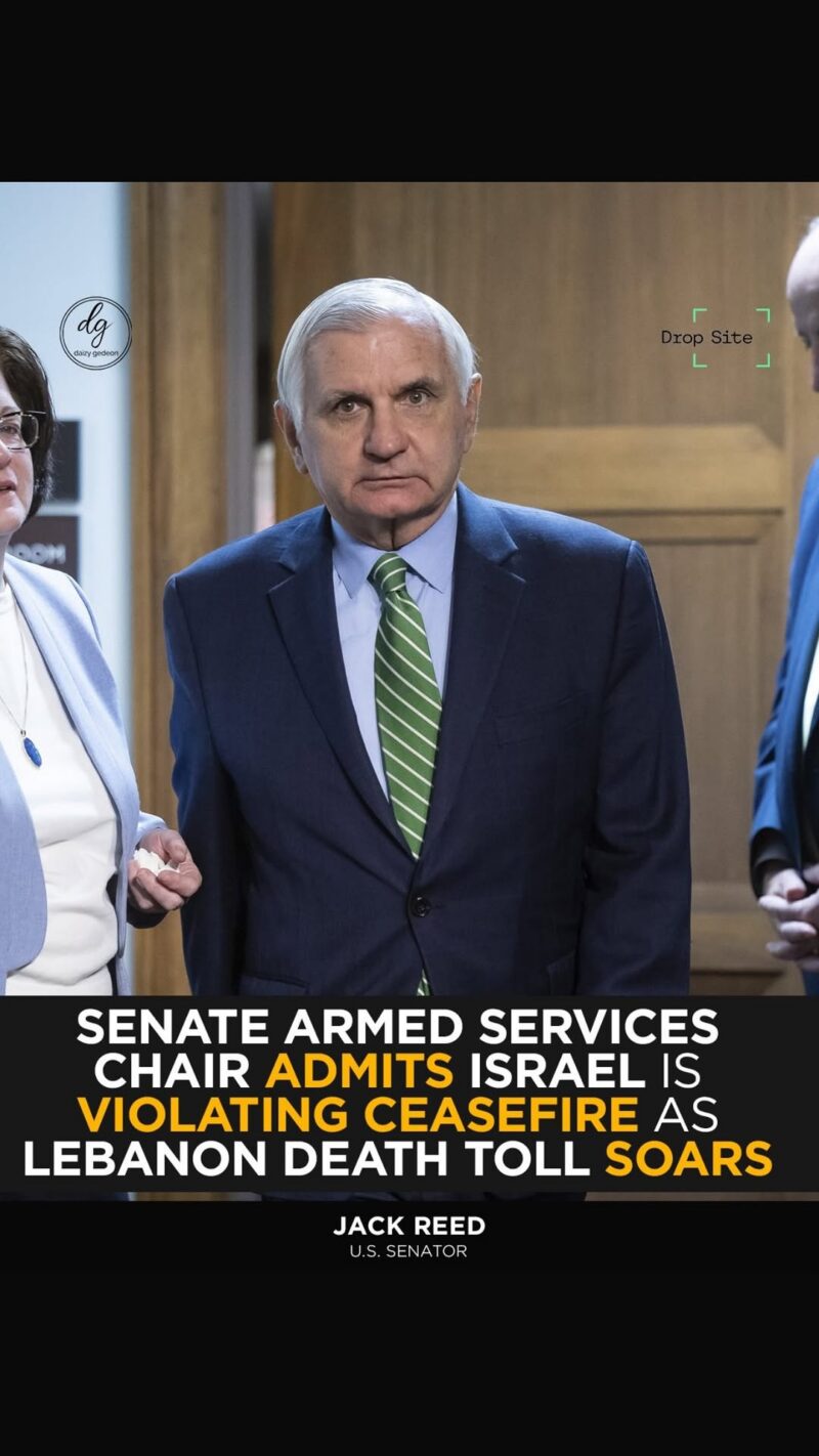 Senate Armed Services Chair Admits Israel Violating Ceasefire as Lebanon Death Toll Rises