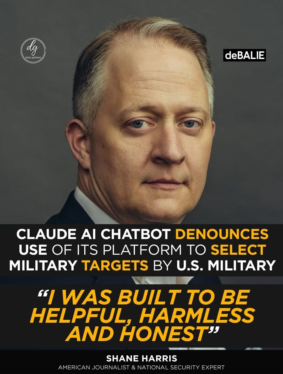 Shane Harris Says Pentagon AI Flagged Tehran School Strike as Bias Failure