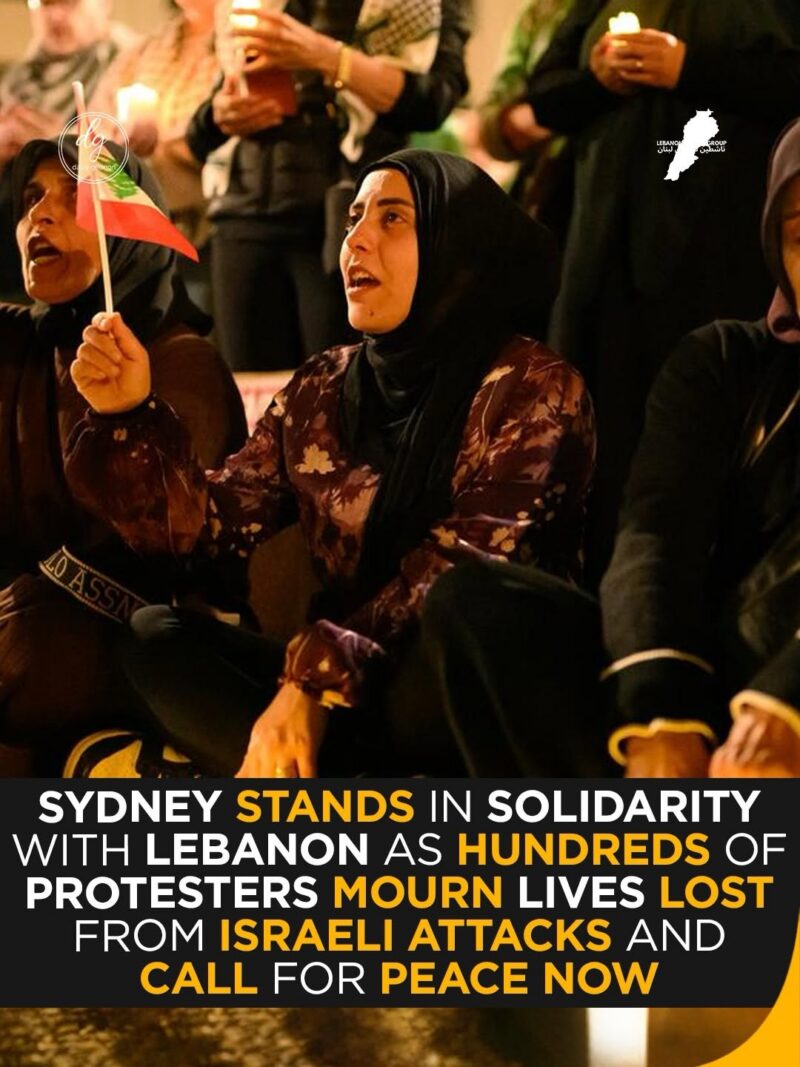 Sydney Rallies for Lebanon as Hundreds Protest Israeli Attacks and Demand Peace