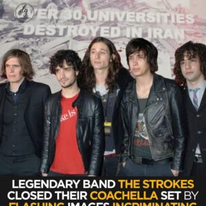 The Strokes Spark Controversy at Coachella with Gaza, Iran War Visuals on Giant Screens