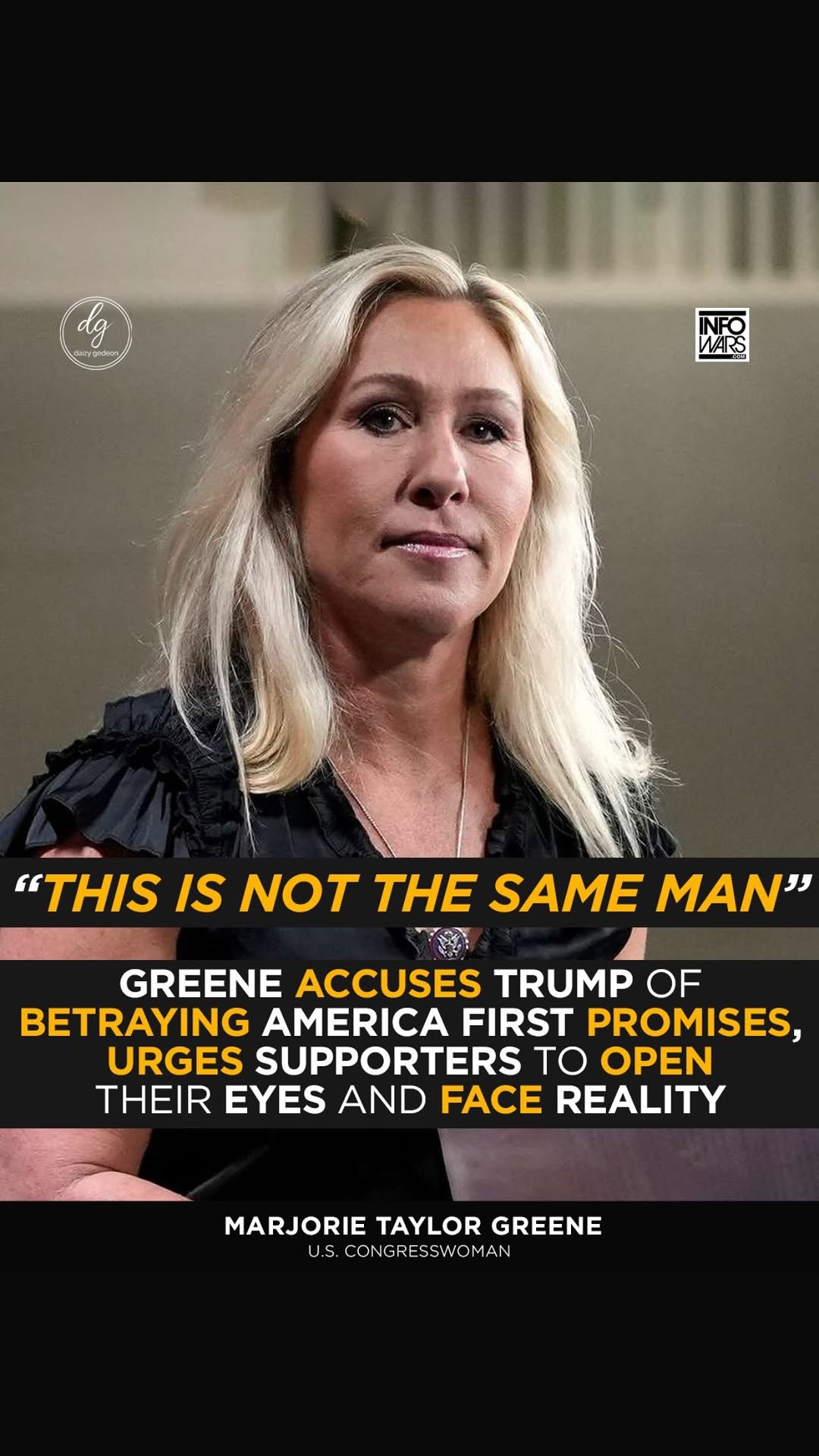 “This Is Not the Same Man”: Marjorie Taylor Greene Accuses Trump of Betraying ‘America First’