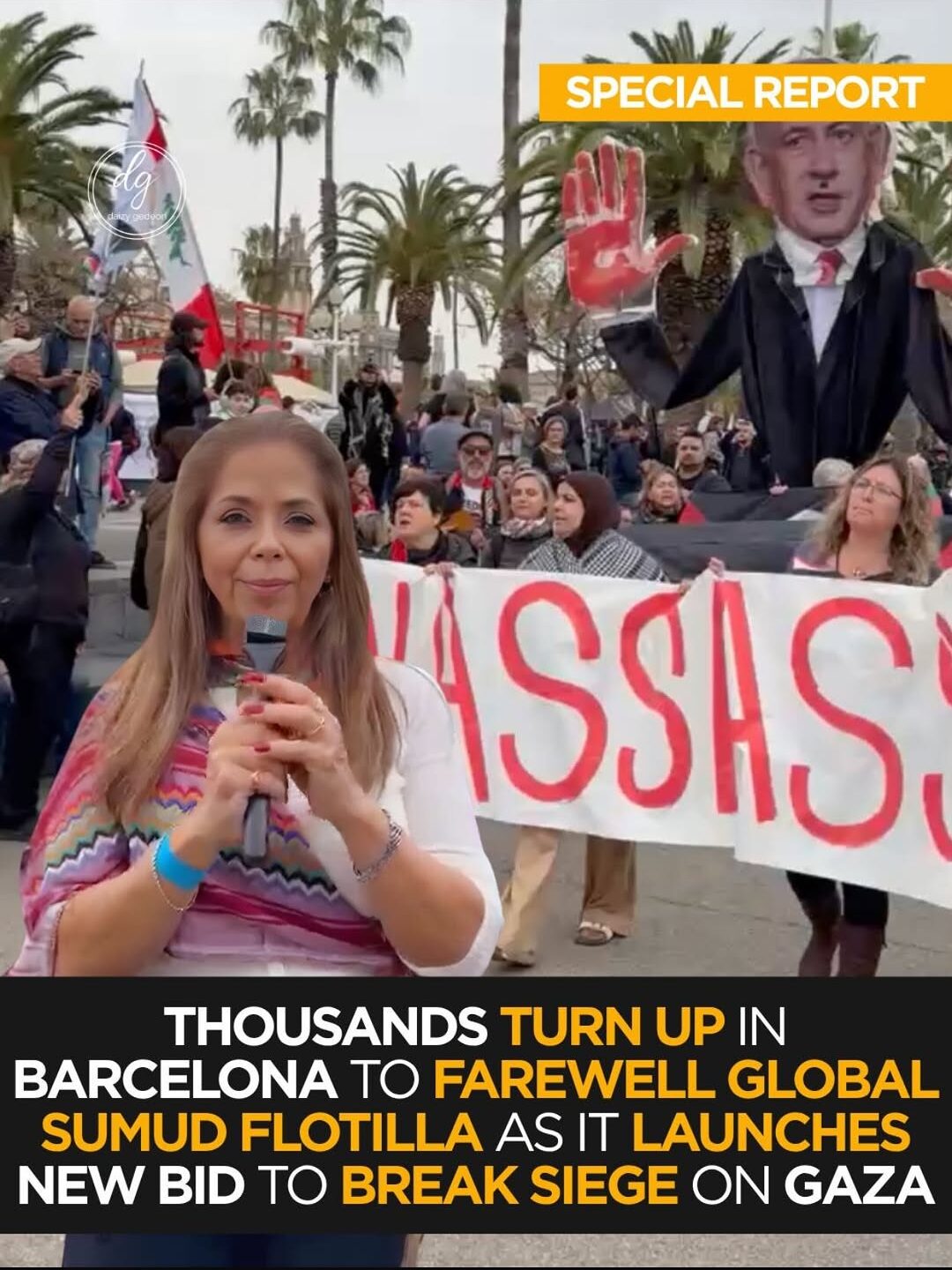 Thousands in Barcelona Farewell Global Sumud Flotilla on New Gaza Mission