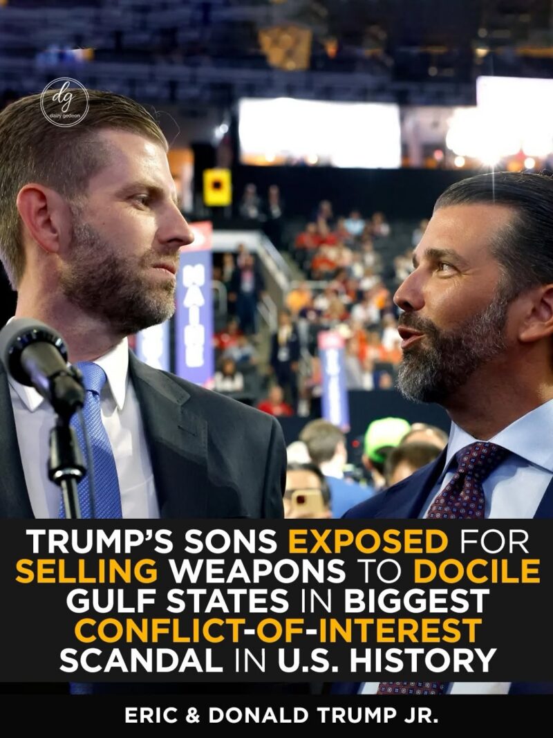 Trump’s Sons Accused of Massive Conflict-of-Interest in Gulf Weapons Deals