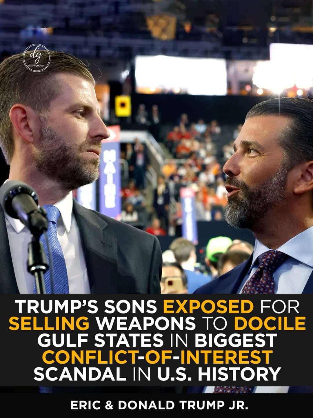 Trump’s Sons Accused of Massive Conflict-of-Interest in Gulf Weapons Deals