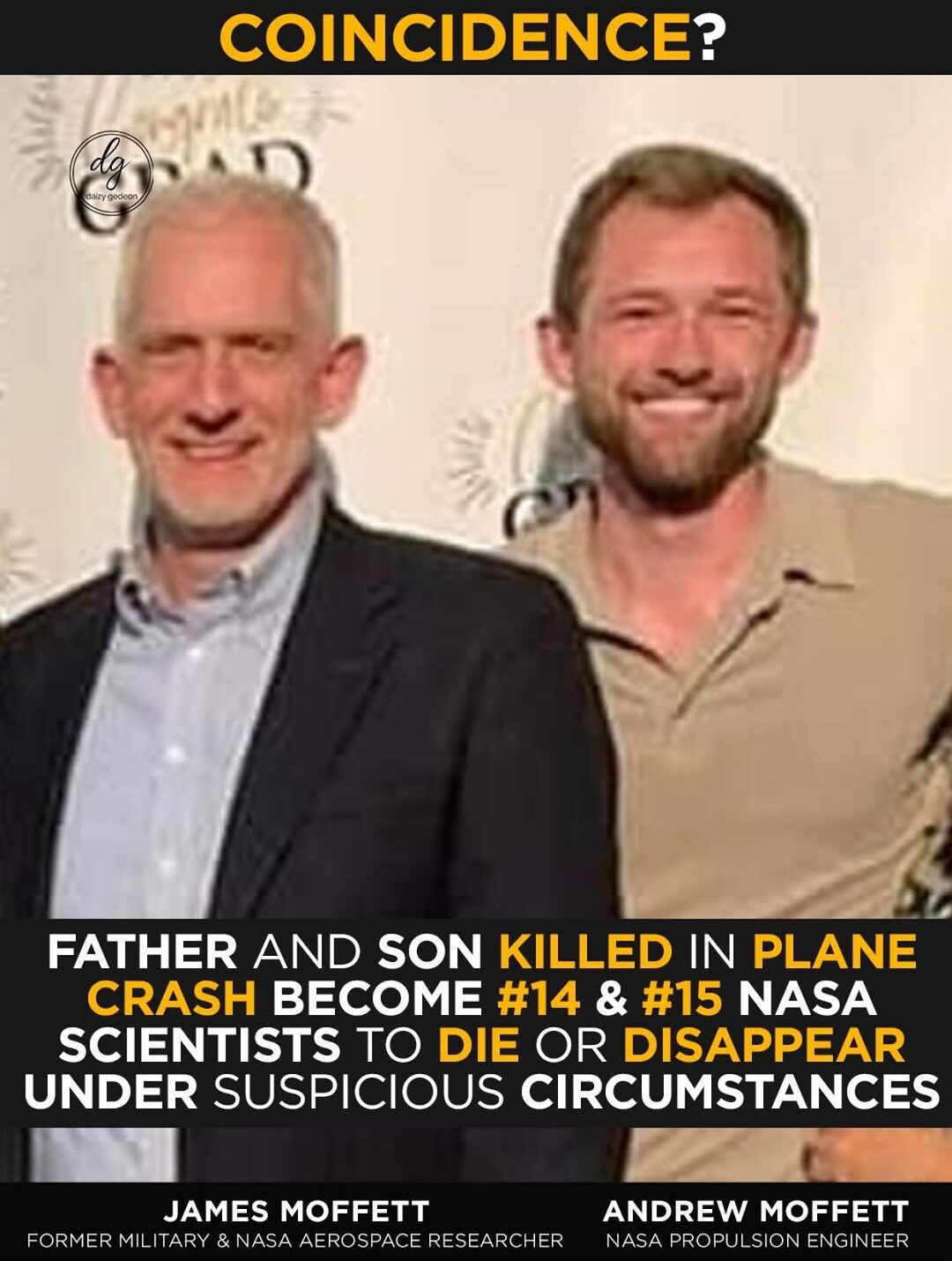 Father and Son Plane Crash Adds to Suspicious NASA Scientist Deaths