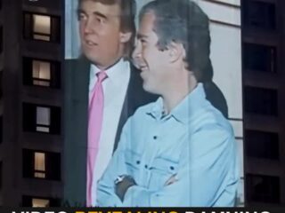 Video Alleging Trump–Epstein Links Projected Onto Washington DC Hotel 4 Video Alleging Trump–Epstein Links Projected Onto Washington DC Hotel