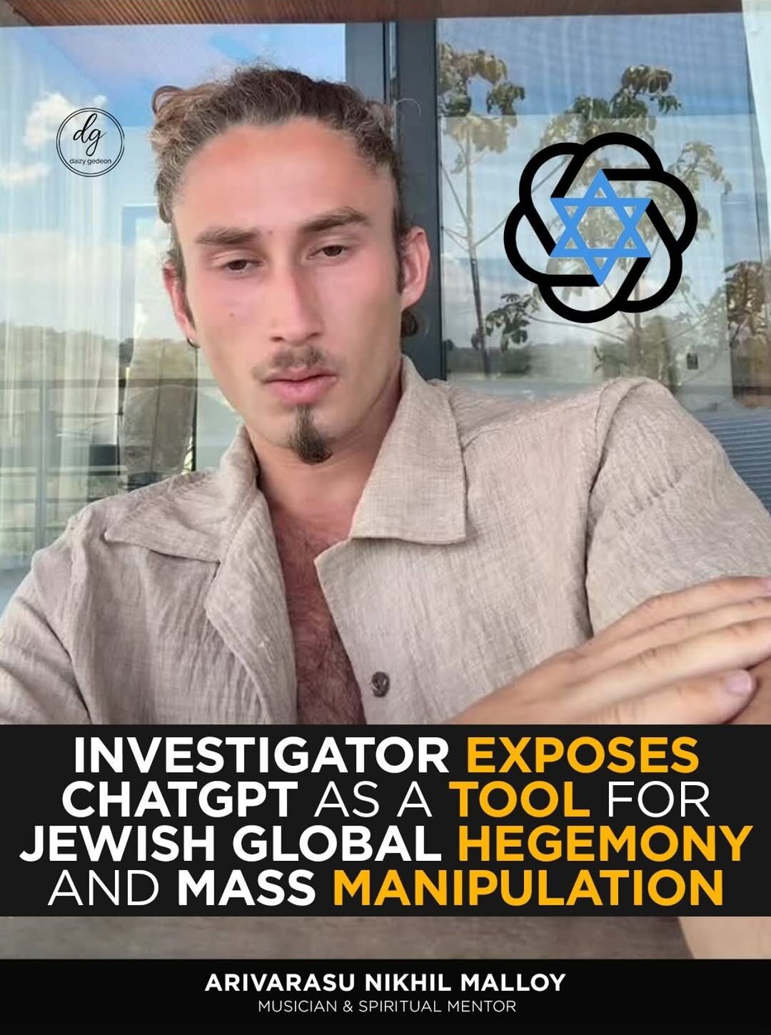 Video Pushes Antisemitic Conspiracy Theory About ChatGPT and Jewish Control