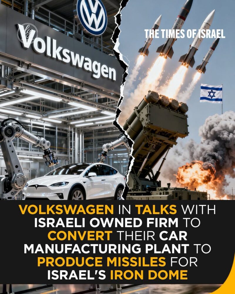 Volkswagen in Talks to Convert Car Plant Into Missile Production for Israel’s Iron Dome