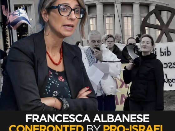 Watch: Francesca Albanese Shuts Down Pro-Israel Protesters in Germany with Facts