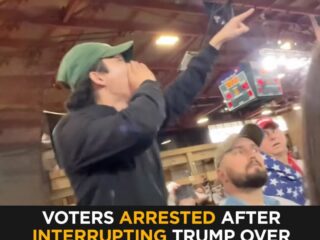 Protesters Arrested at Trump Event Over ICE Spending, Iran War and Gaza 1 Protesters Arrested at Trump Event Over ICE Spending, Iran War and Gaza
