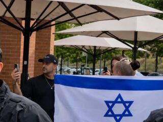 Berlin Cafe Removes Israeli Visitors After Flag Dispute at Pro-Palestinian Rally in Potsdamer Platz 1 Berlin Cafe Removes Israeli Visitors After Flag Dispute at Pro-Palestinian Rally in Potsdamer Platz