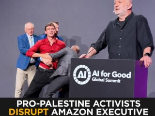 Pro-Palestine Protesters Disrupt Amazon CTO at U.N. AI Summit Over $1.22B Project Nimbus 1 Pro-Palestine Protesters Disrupt Amazon CTO at U.N. AI Summit Over $1.22B Project Nimbus