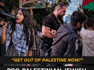 Jewish Activists in Tel Aviv Demand: “Get Out of Palestine Now” 3 Jewish Activists in Tel Aviv Demand: “Get Out of Palestine Now”