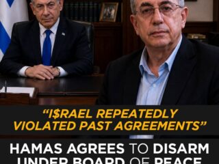 Hamas Agrees to Disarm Under ‘Board of Peace’ Plan as Netanyahu Rejects Deal, Mustafa Barghouti Says 4 Hamas Agrees to Disarm Under ‘Board of Peace’ Plan as Netanyahu Rejects Deal, Mustafa Barghouti Says
