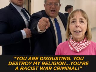 Ben-Gvir Confronted by CODEPINK Jewish Activists in Washington: You’re a Racist War Criminal 1 Ben-Gvir Confronted by CODEPINK Jewish Activists in Washington: You’re a Racist War Criminal