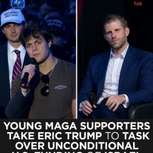 Young MAGA Supporters Challenge Eric Trump Over U.S. Funding for Israel and War With Iran