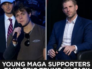 Young MAGA Supporters Challenge Eric Trump Over U.S. Funding for Israel and War With Iran 4 Young MAGA Supporters Challenge Eric Trump Over U.S. Funding for Israel and War With Iran